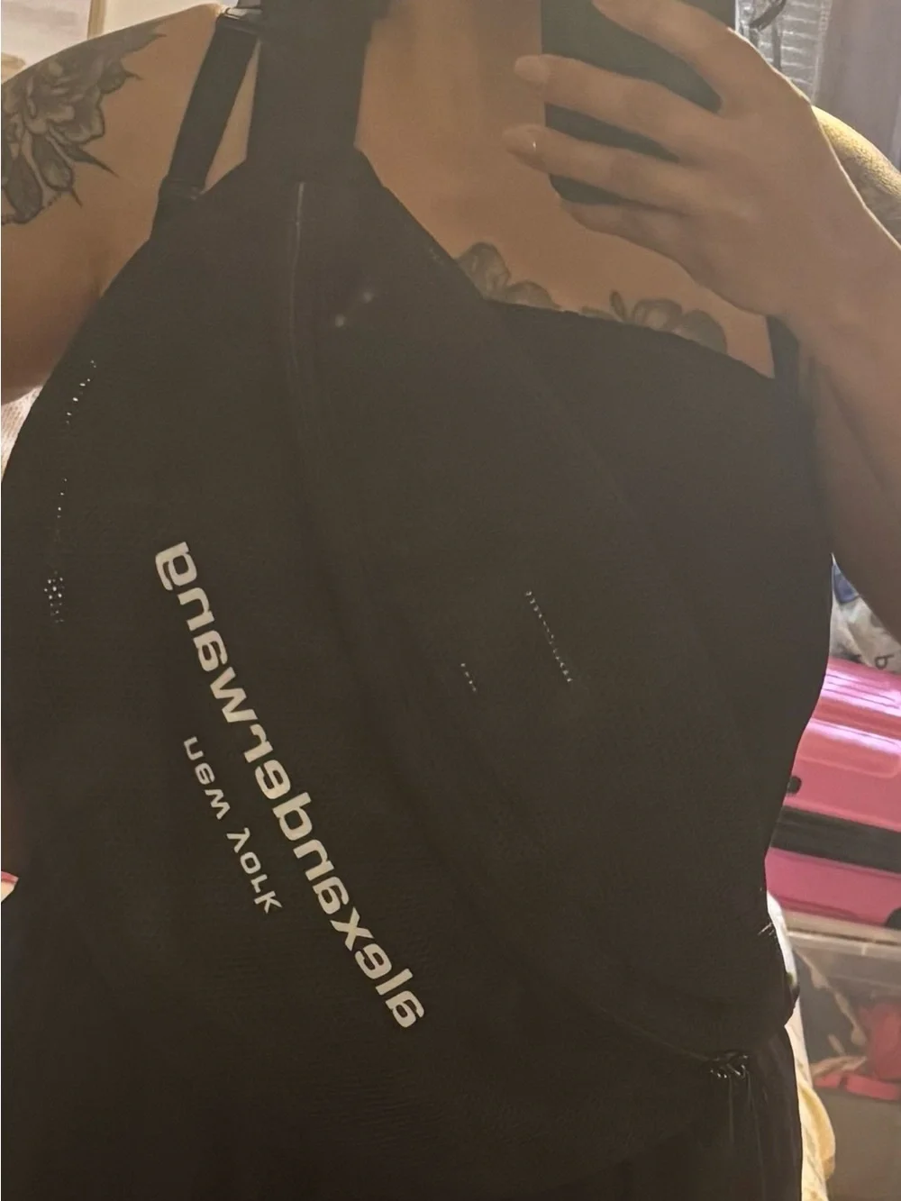 Alexander Wang black mesh